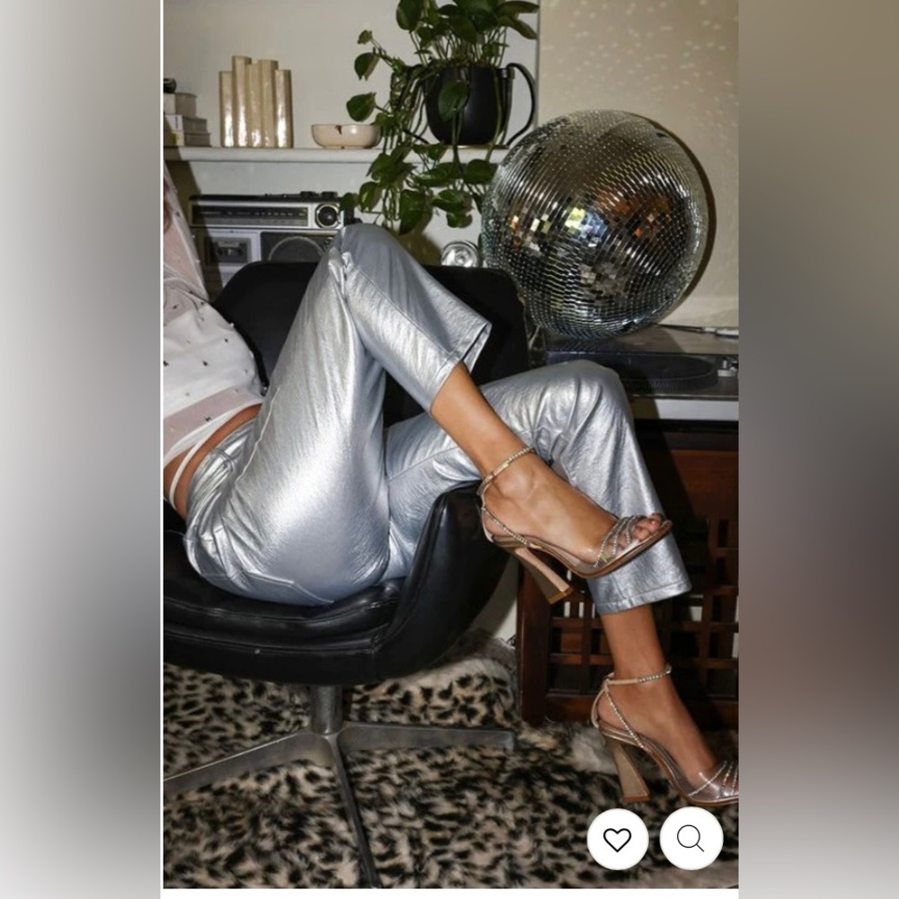 12th Tribe Shiloh Silver Coated Jeans